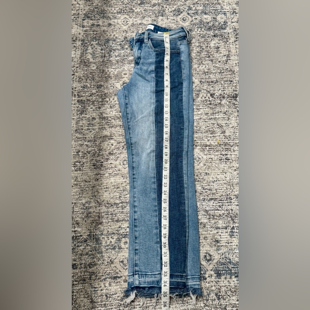 Flying Monkey Jeans Womens Size 25 Cropped Denim Distressed Mid Rise - Picture 8 of 9